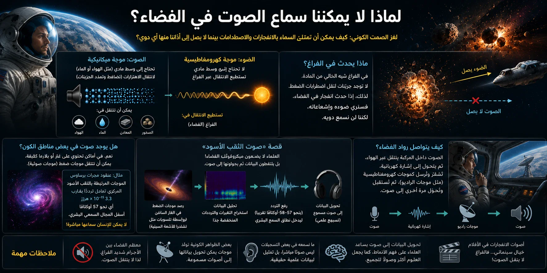 image about لماذا لا يمكننا سماع الصوت في الفضاء؟
