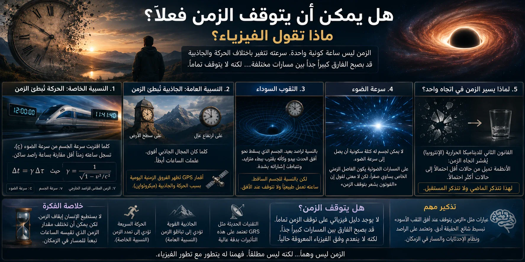 image about هل يمكن أن يتوقف الزمن فعلًا؟ ماذا تقول الفيزياء؟