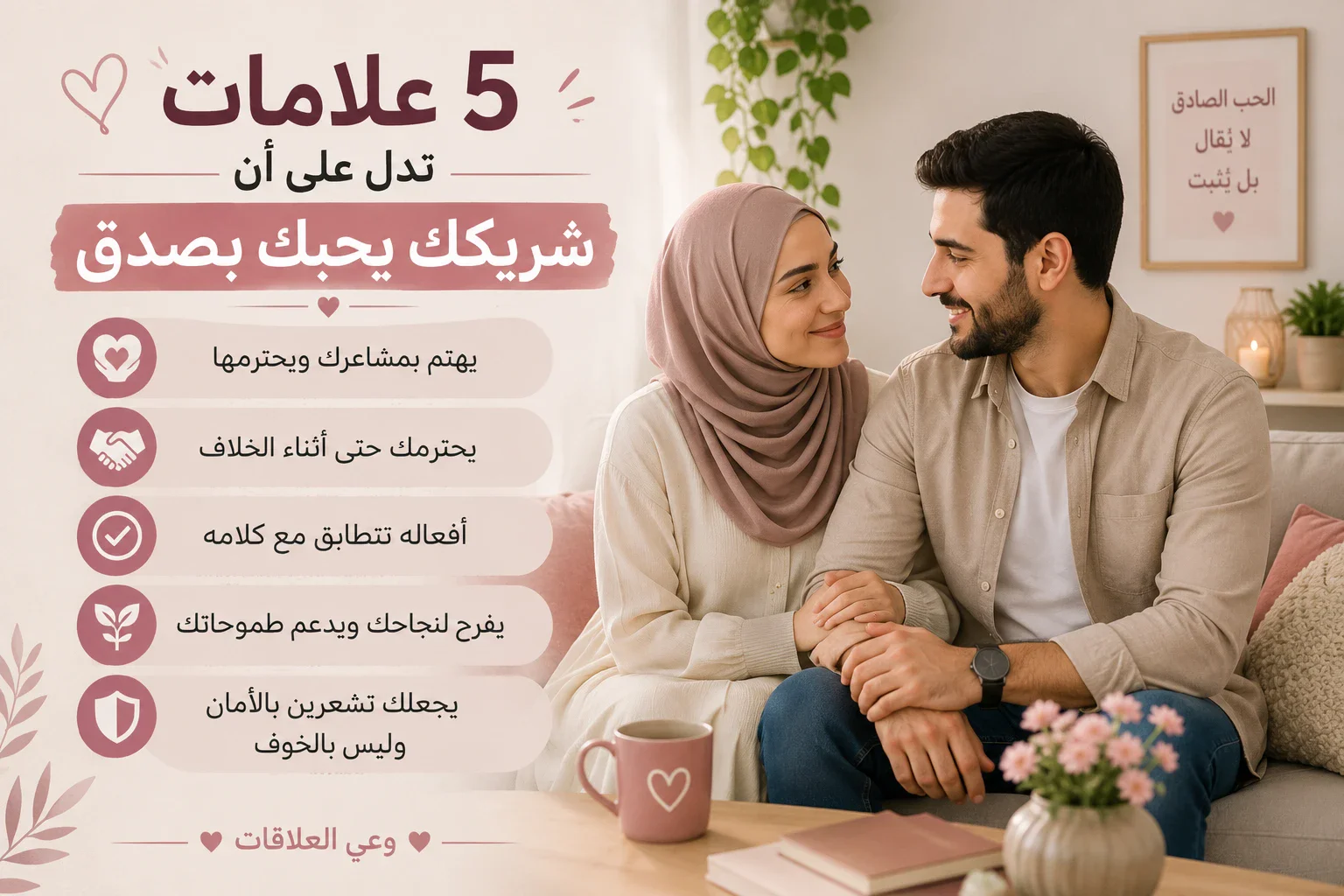 image about 5 علامات تدل على أن شريكك يحبك بصدق ❤️
