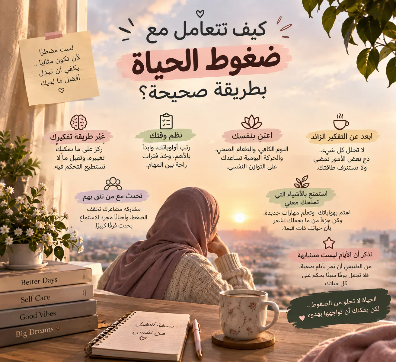 image about كيف تتعامل مع ضغوط الحياة بطريقة صحيحة؟