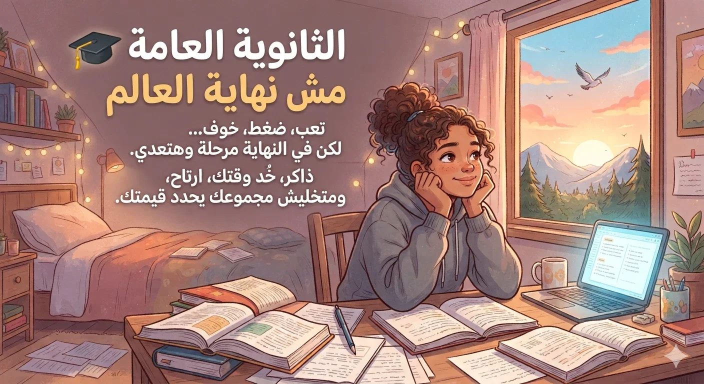 image about هل الثانوية العامة نهاية العالم ام بداية لنظرة حياة مختلفة ؟ 