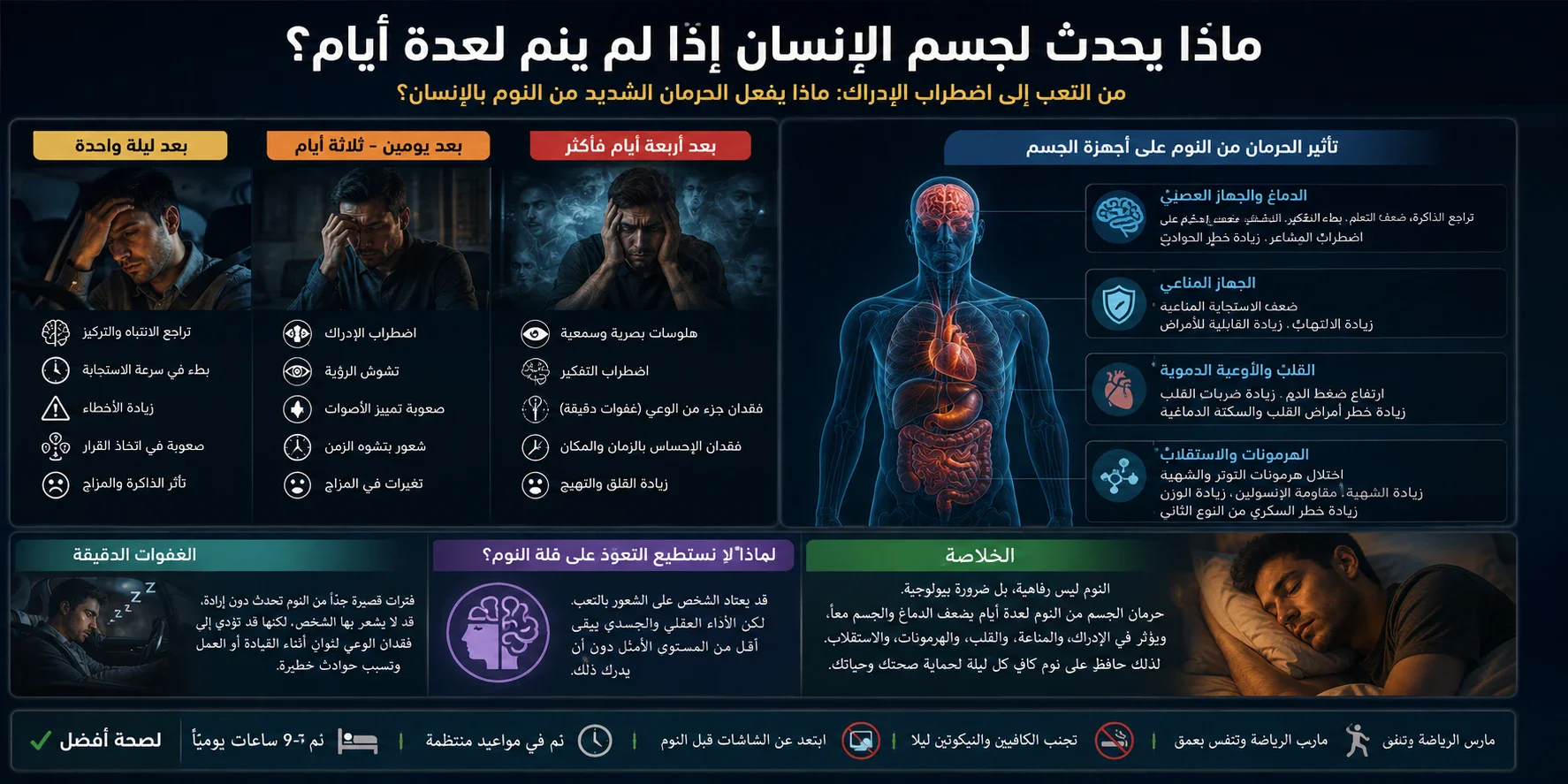image about ماذا يحدث لجسم الإنسان إذا لم ينم لمدة عدة أيام؟