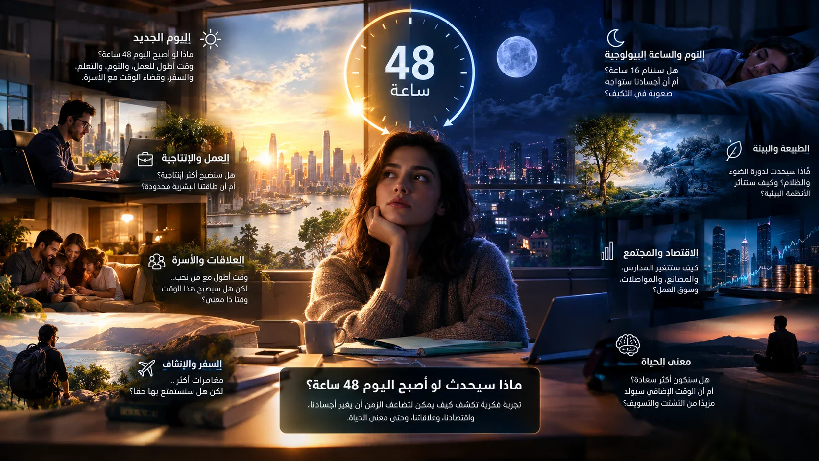 image about ماذا سيحدث لو أصبح اليوم 48 ساعة؟