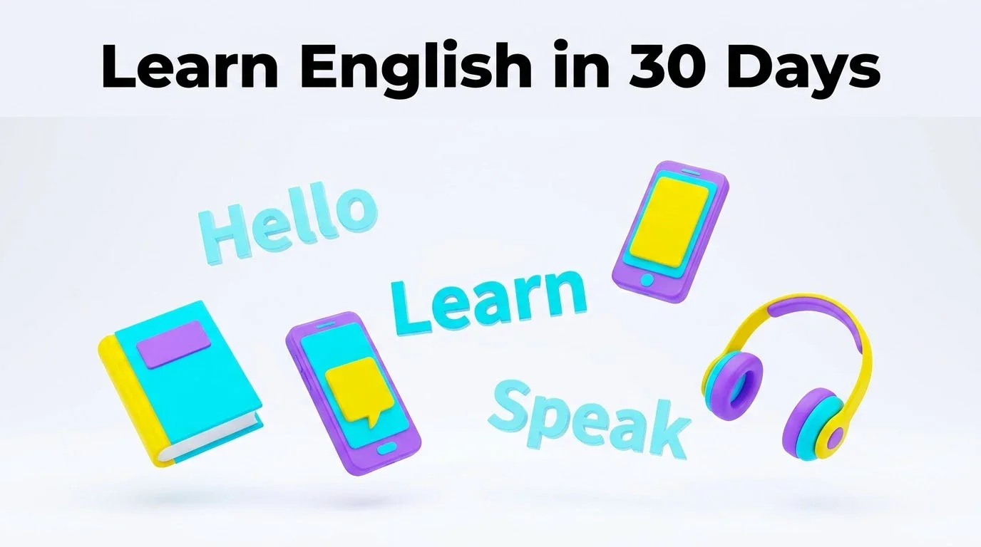 image about خطة تعليم إنجليزي للمبتدئين في 30 يوم: نظام يومي بسيط يجعلك تتحدث بثقة