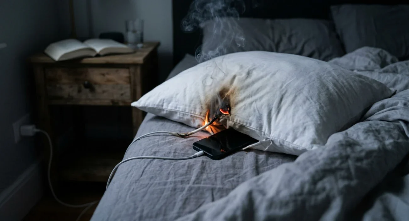 image about ماذا يحدث لهاتفك عندما تضعه بجانبك أثناء النوم؟ 📱🌙