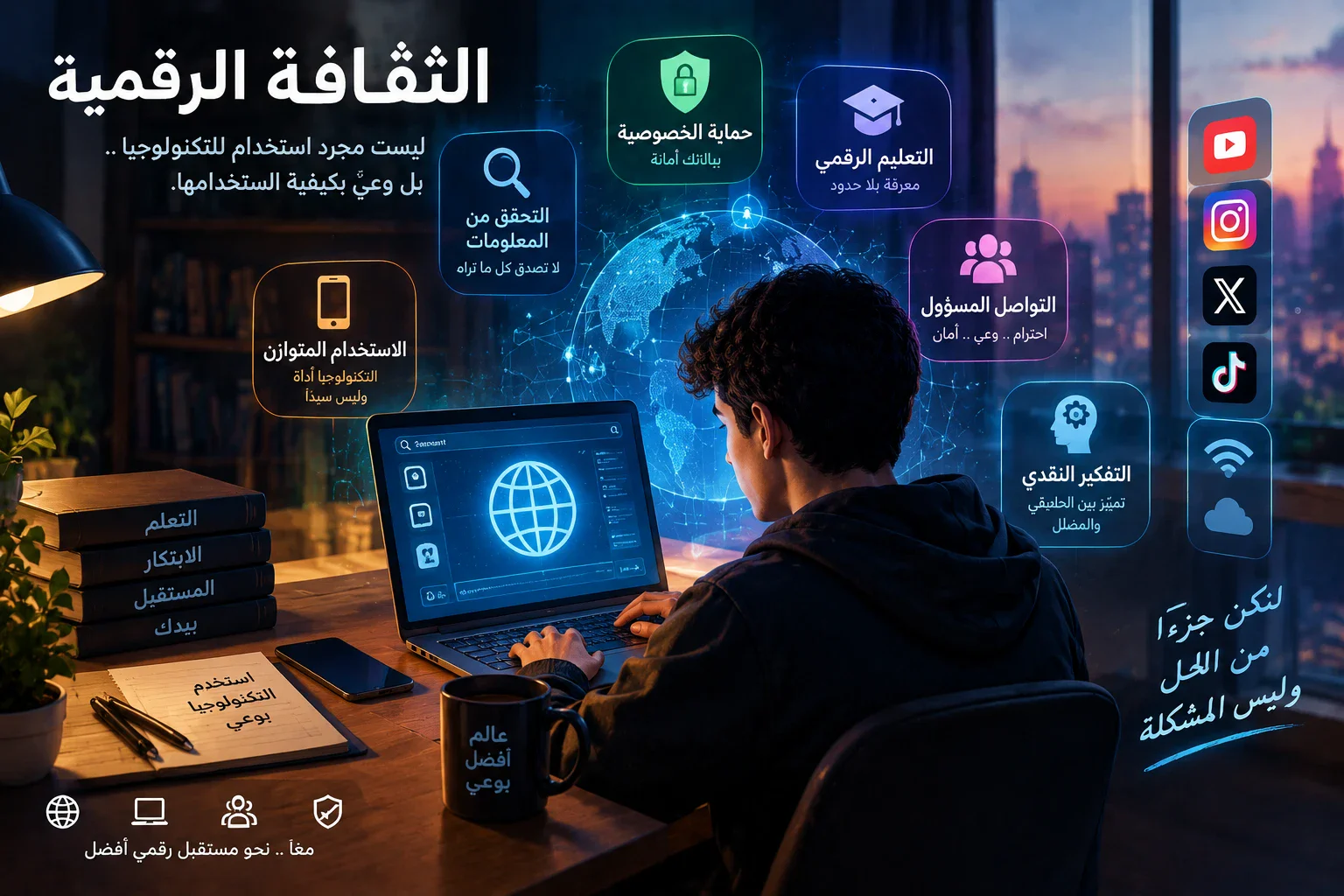 image about الثقافة الرقمية: كيف نعيش بوعي في عالم الإنترنت؟