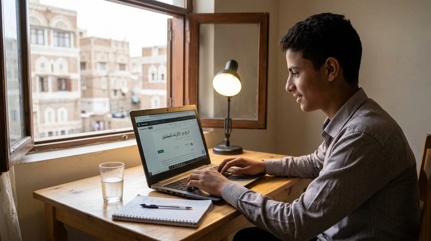 image about الربح من الإنترنت للمبتدئين: كيف تبدأ أول خطوة حقيقية بدون رأس مال؟