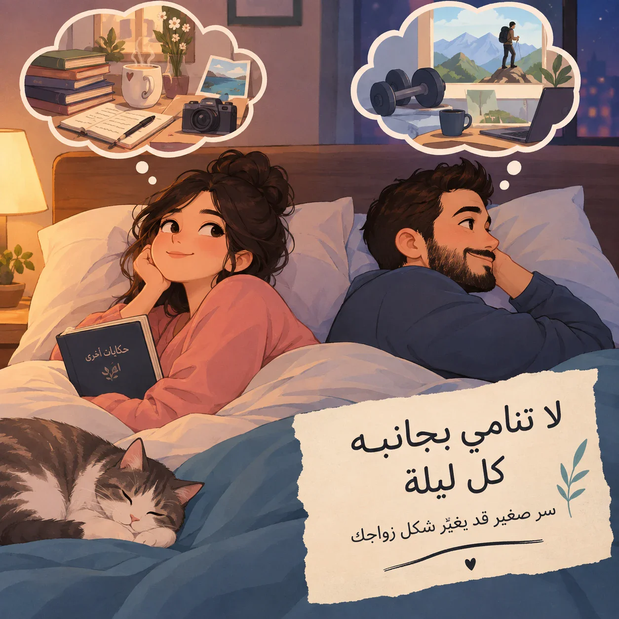 image about لا تنامي بجانبه كل ليلة!!