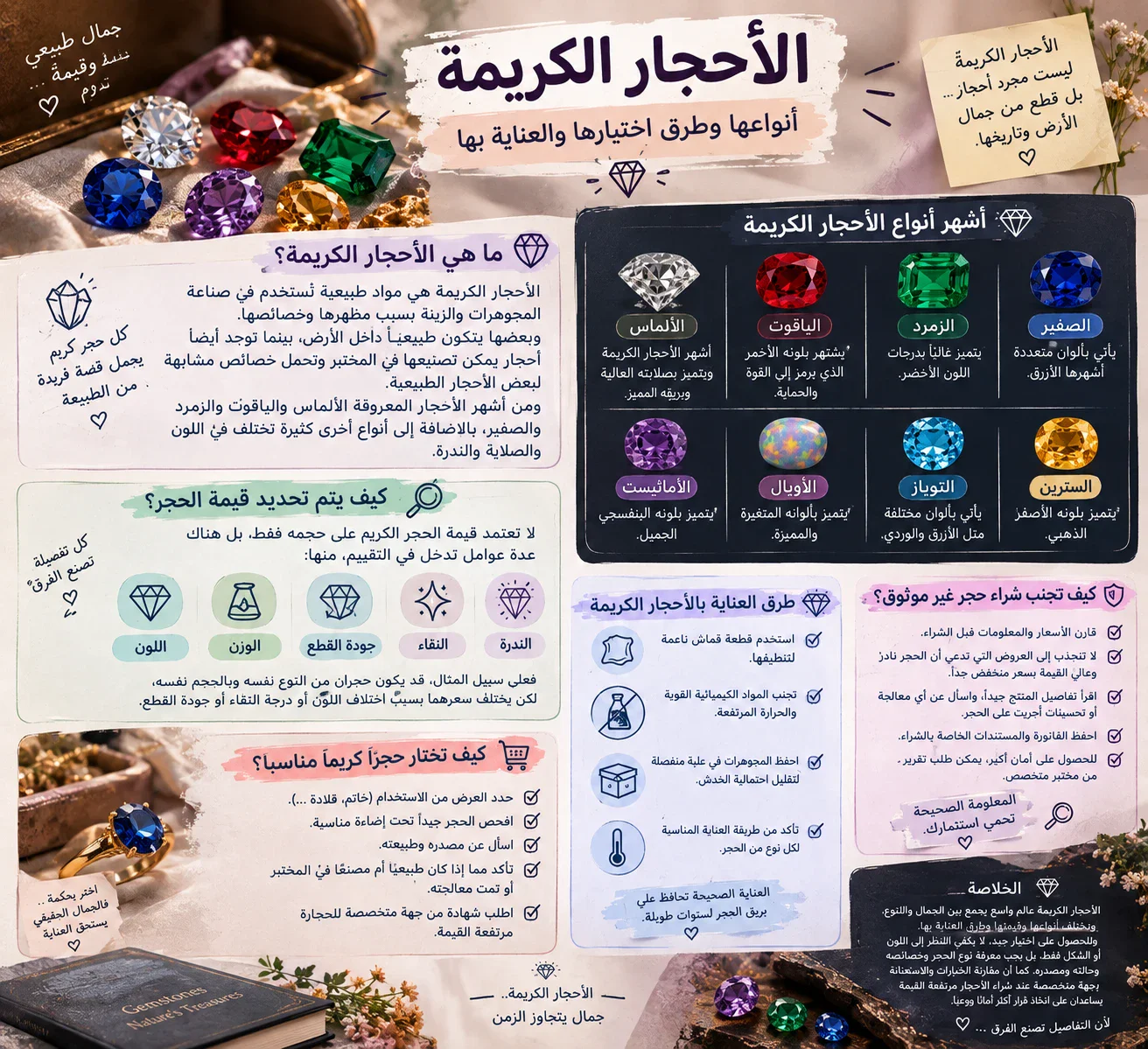 image about الأحجار الكريمه وأنواعها 