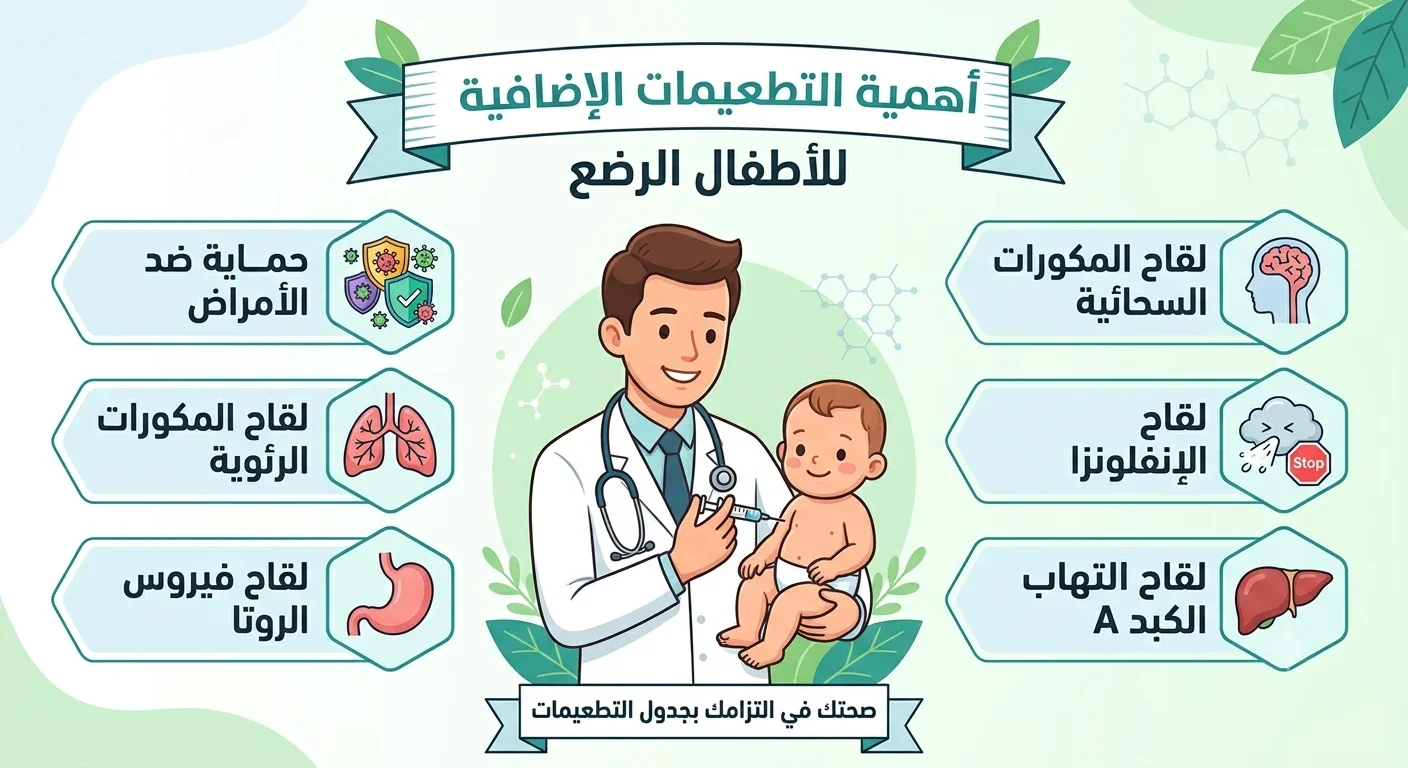 image about أهمية التطعيمات الإضافية للأطفال الرضع
