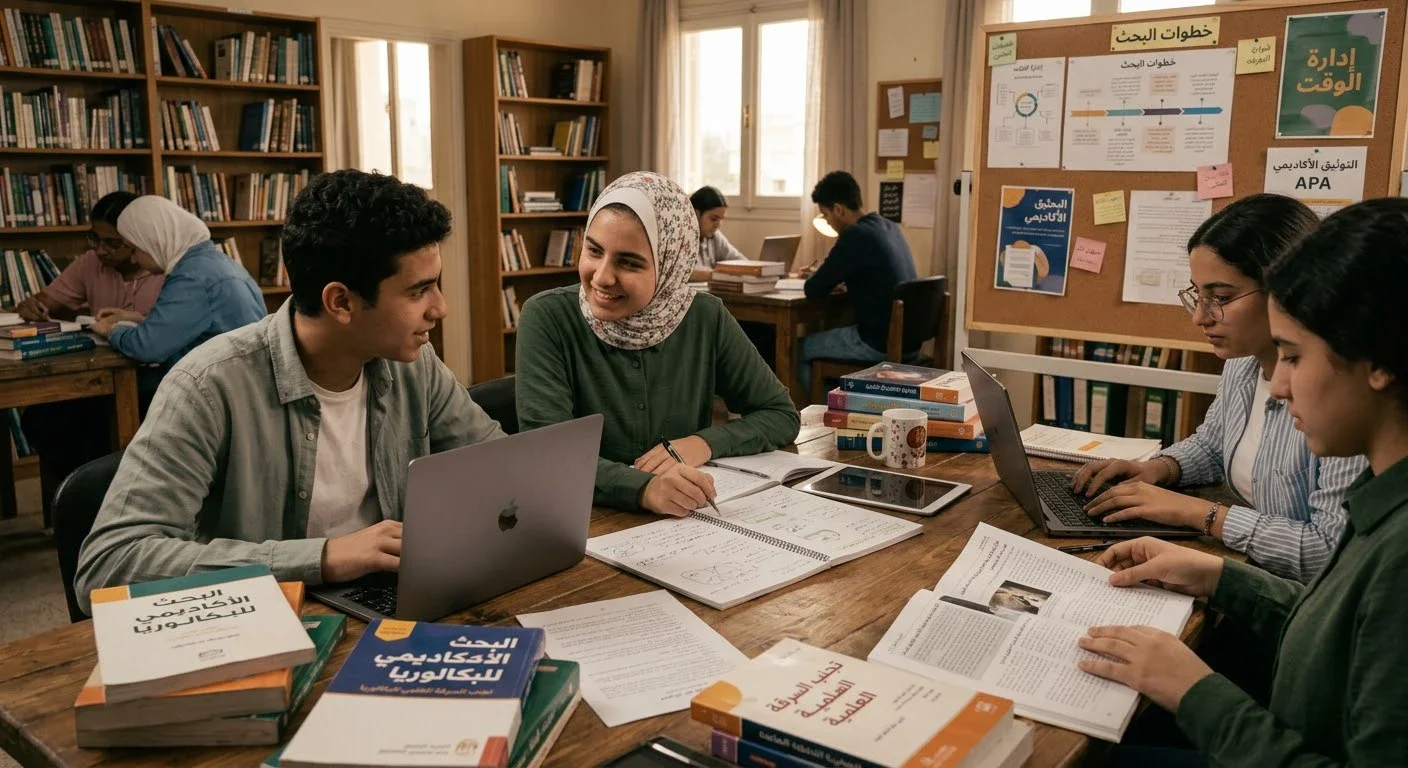 image about دليل طالب البكالوريا لإعداد الأبحاث والمشاريع الأكاديمية بأعلى جودة