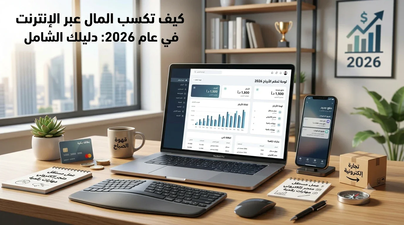 image about أفضل 10 طرق للربح من الإنترنت للمبتدئين في 2026 بدون رأس مال