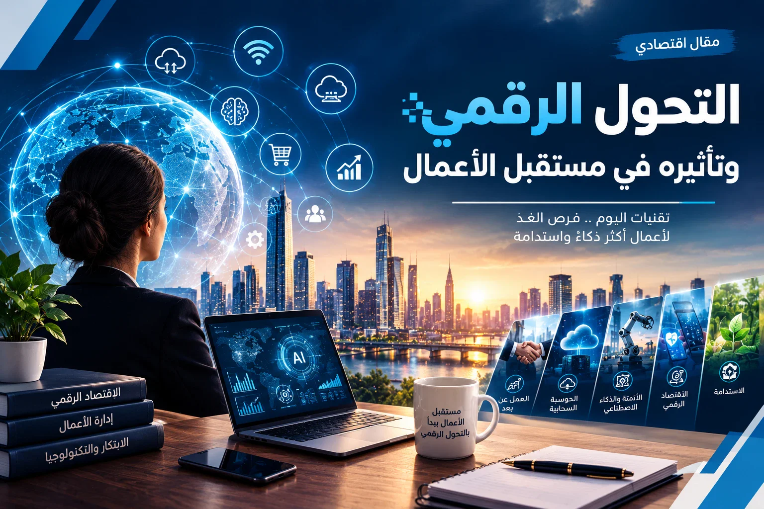 image about التحول الرقمي وصناعة مستقبل الأعمال: نحو اقتصاد أكثر ابتكارًا وكفاءة.