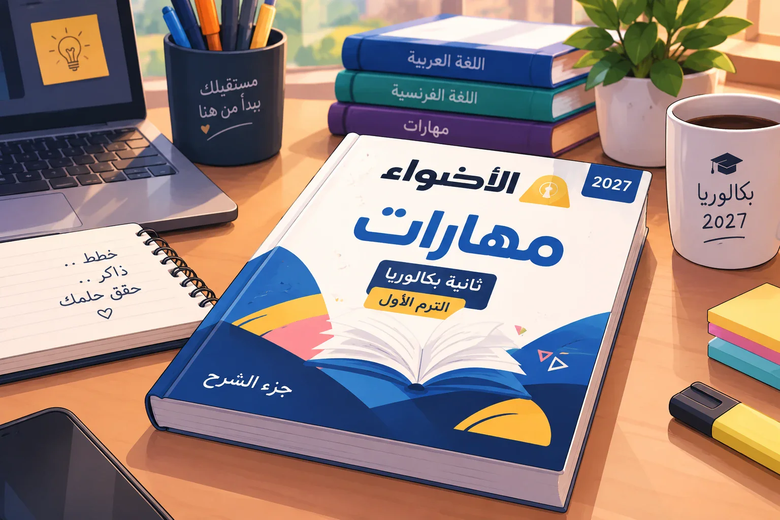 image about تحميل كتاب الأضواء مهارات ثانية بكالوريا 2027 PDF | جزء الشرح