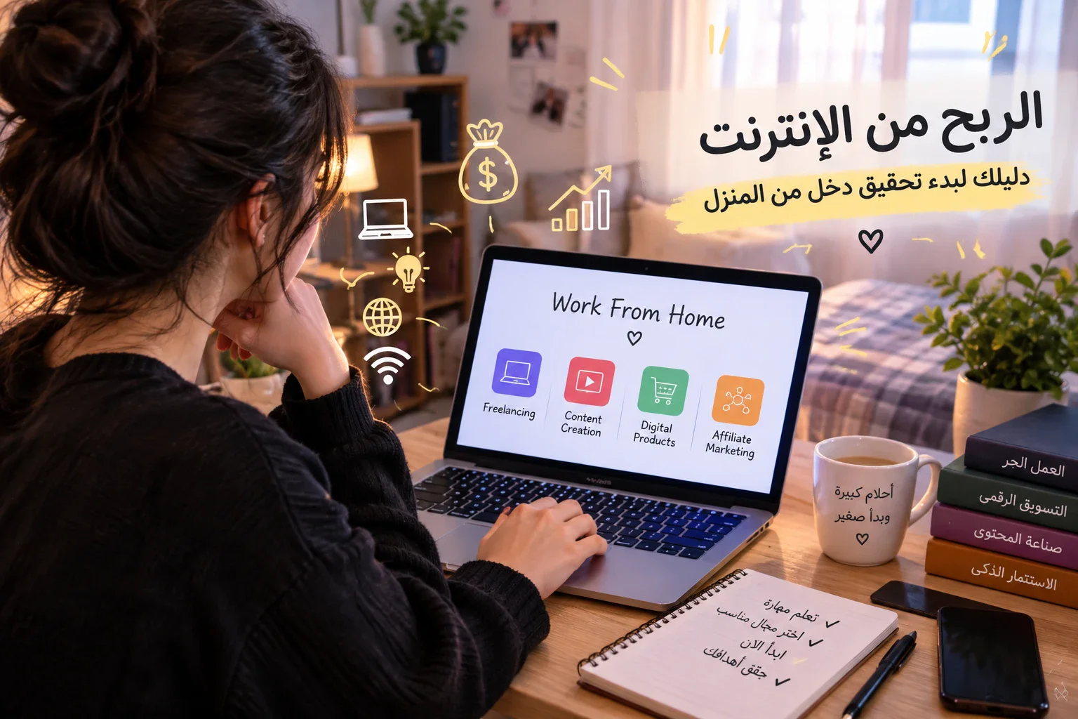 image about الربح من الإنترنت: طرق حقيقية لبدء تحقيق دخل من المنزل