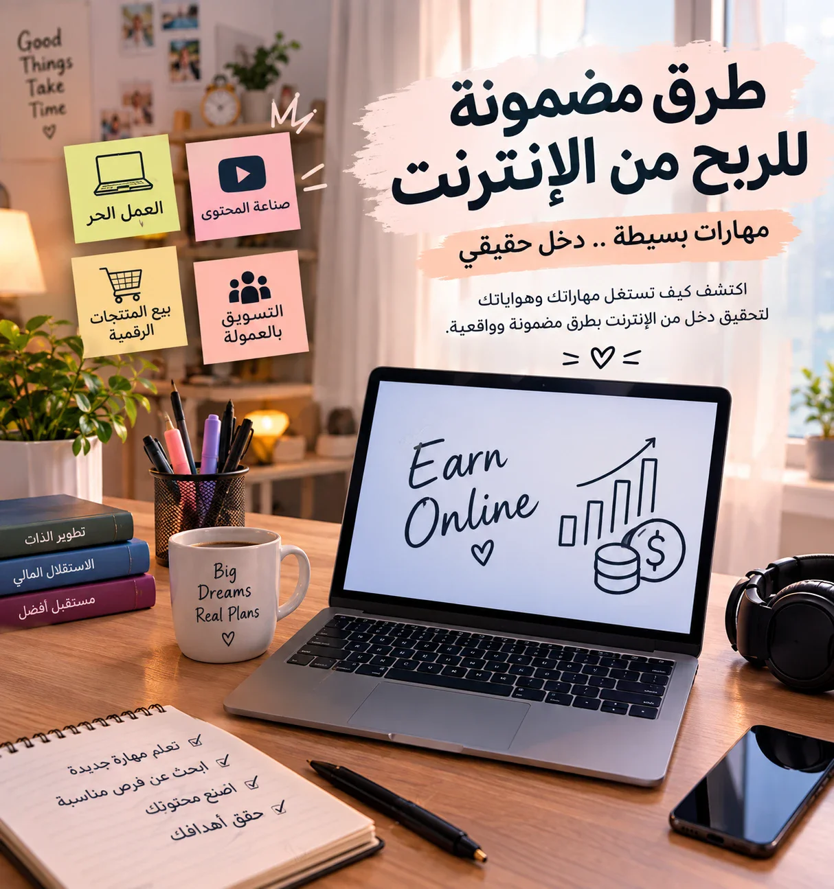 image about طرق متنوعة للربح من الإنترنت للمبتدئين