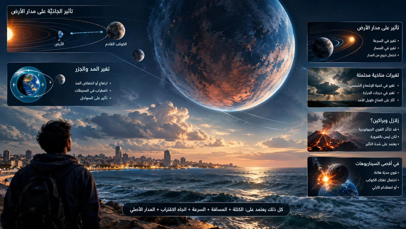 image about ماذا سيحدث لو اقترب كوكب آخر من الأرض؟ 