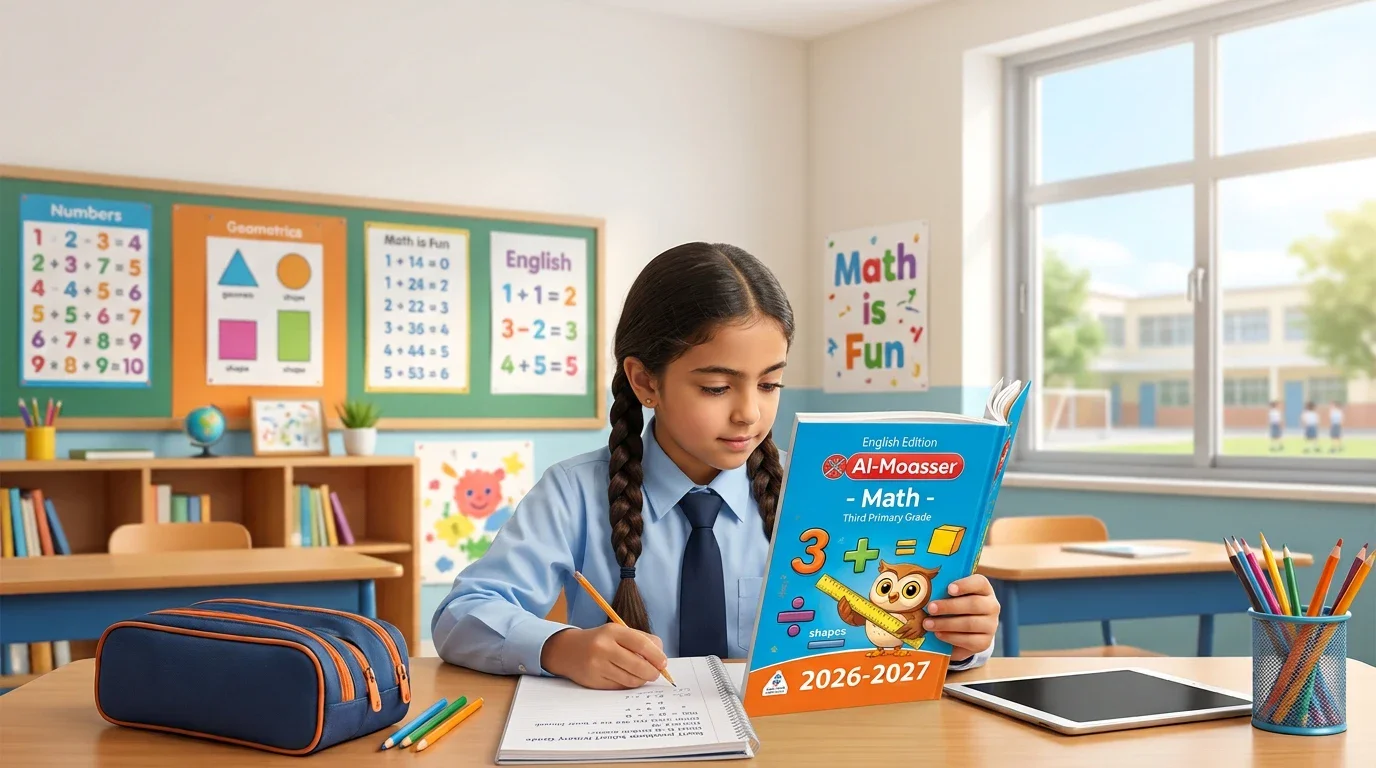 image about تحميل كتاب المعاصر MATH للصف الثالث الابتدائي PDF الترم الأول 2027