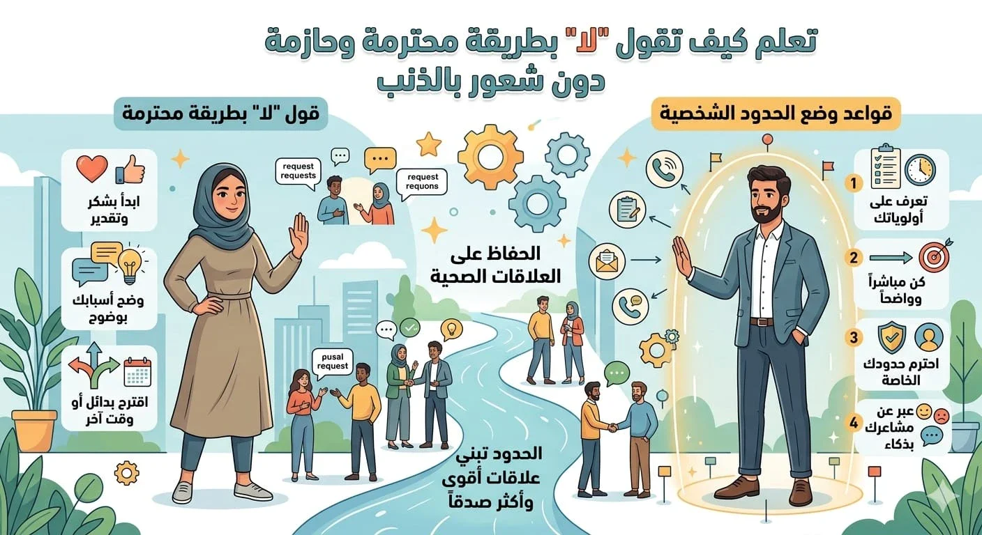 image about كيف تقول لا دون أن تخسر الناس؟ فن وضع الحدود الشخصية
