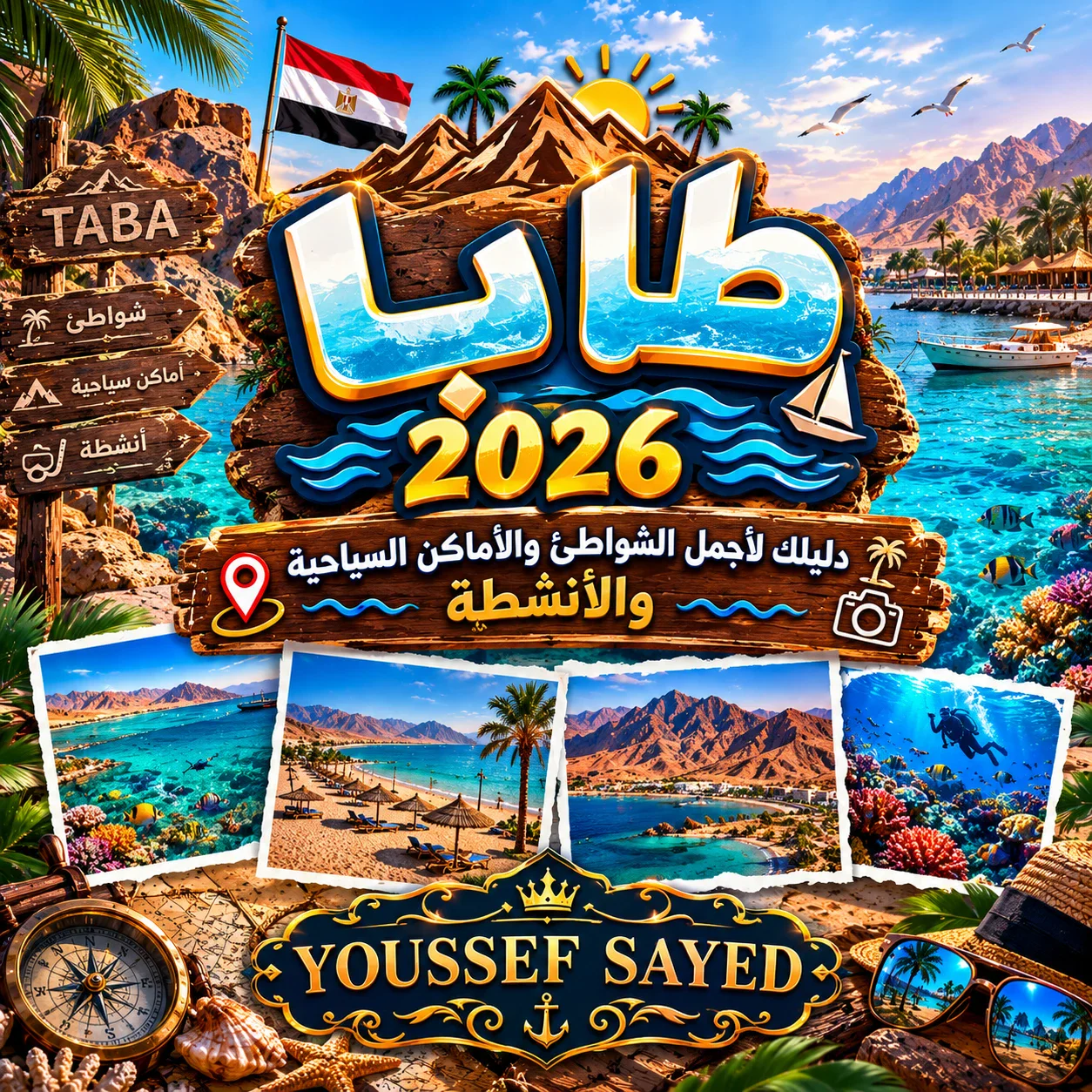 image about 🏝️ طابا 2026.. دليلك لأجمل الشواطئ والأماكن والأنشطة