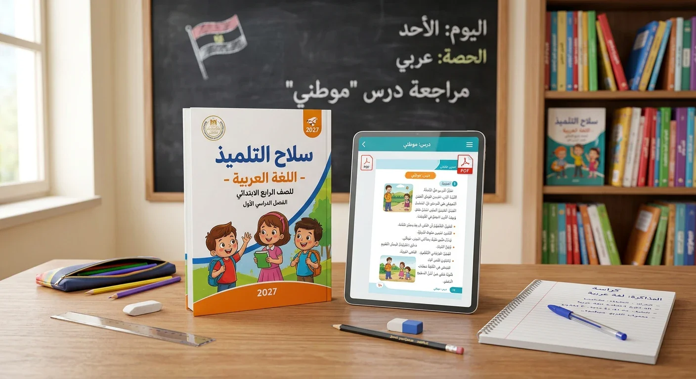image about تحميل كتاب سلاح التلميذ اللغه العربية رابعة ابتدائي ترم أول 2027