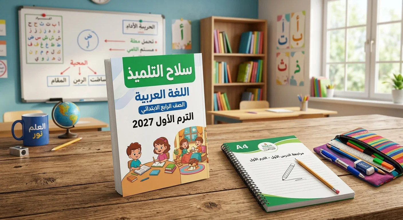 image about تحميل كتاب سلاح التلميذ اللغه العربية رابعة ابتدائي ترم أول 2027