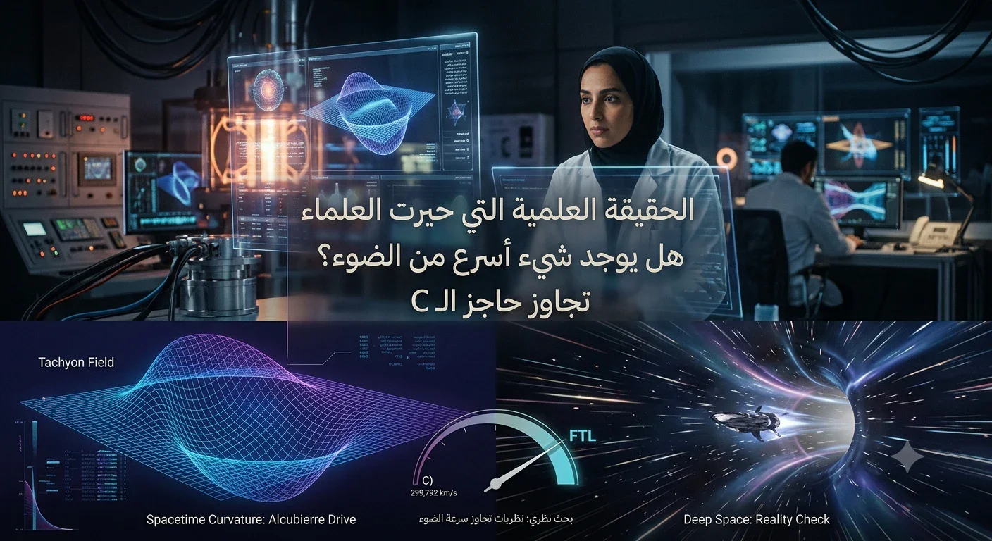image about هل يوجد شيء أسرع من الضوء؟ الحقيقة العلمية التي حيرت العلماء