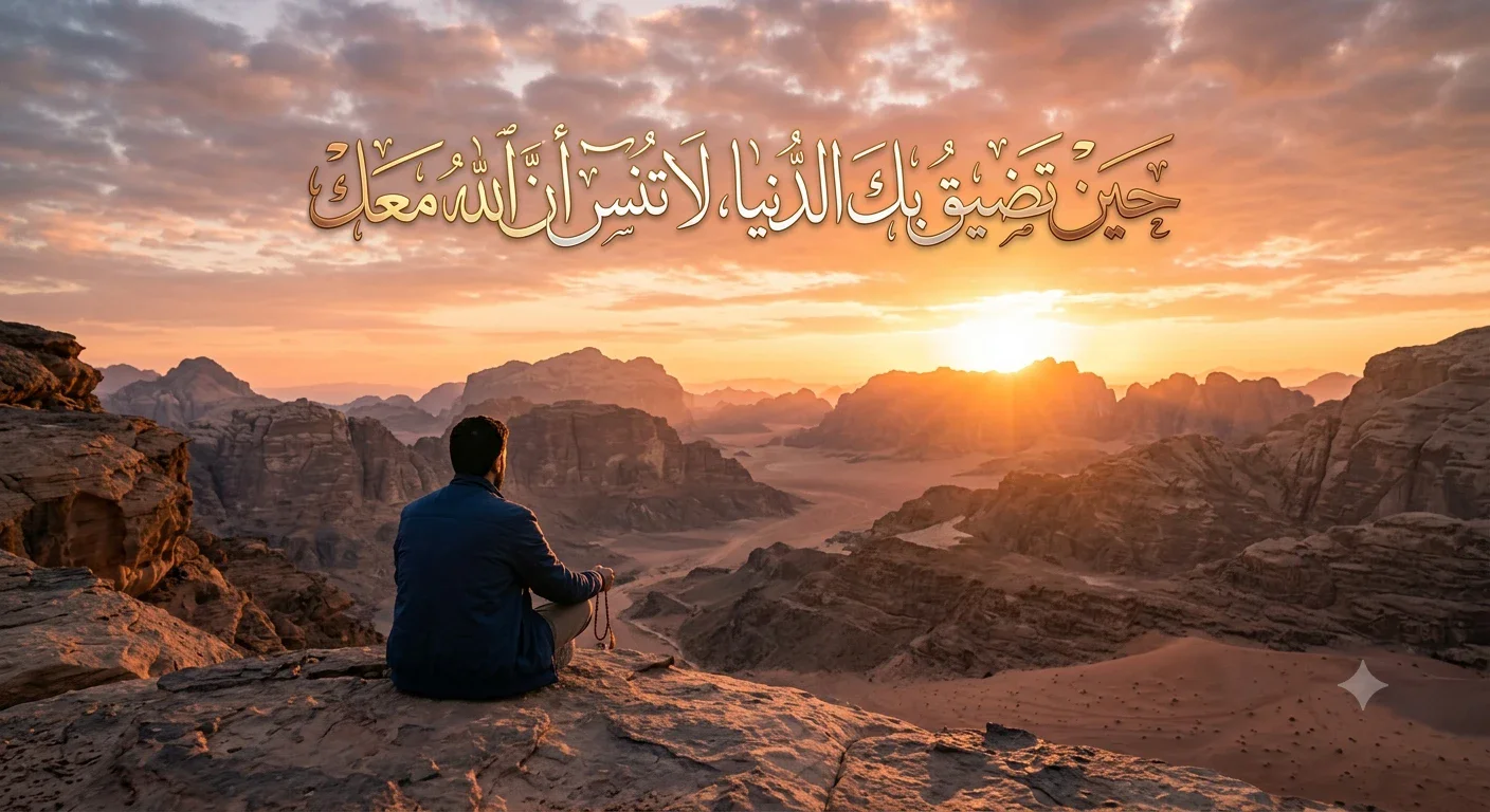 image about حين تضيق بك الحياة… لا تنسَ أن الله قريب