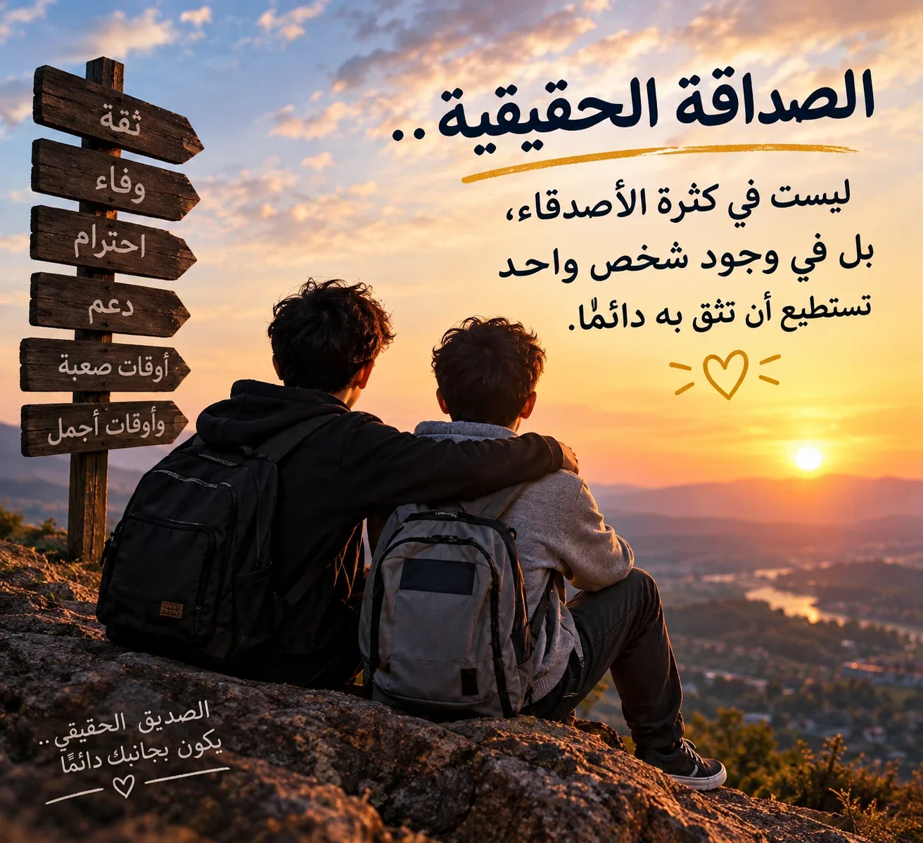 image about الصداقة الحقيقية.. كنز لا يُقدَّر بثمن ❤️