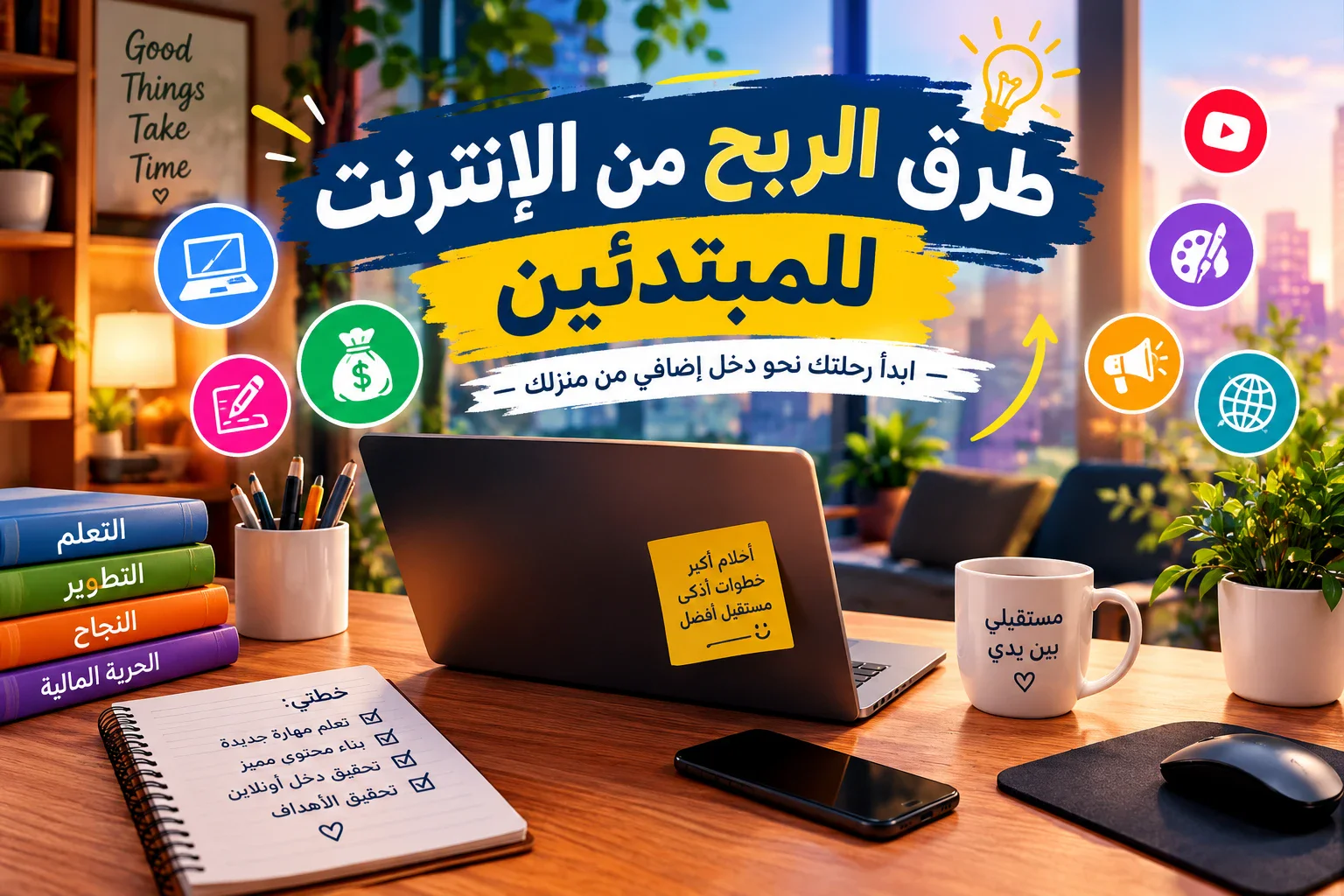 image about طرق الربح من الإنترنت للمبتدئين: 10 طرق حقيقية لبدء تحقيق دخل أونلاين.
