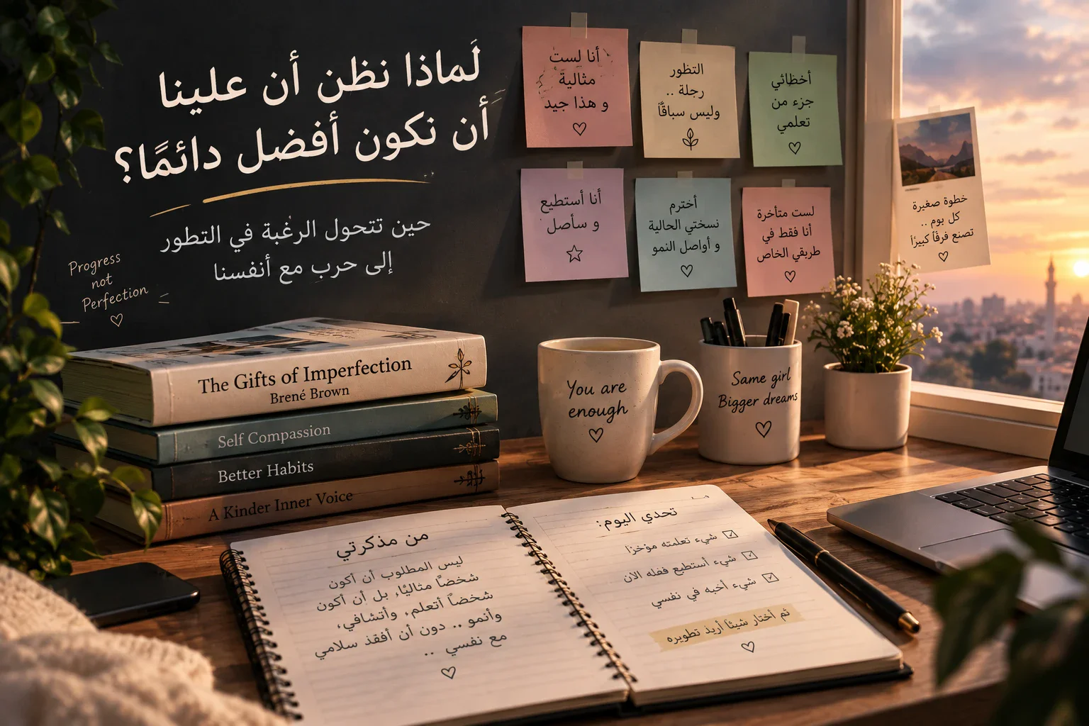 image about لماذا نظن أن علينا أن نكون أفضل دائمًا؟