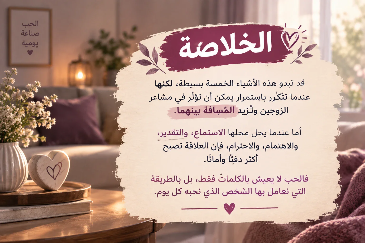 image about 💔 5 أشياء صغيرة قد تقتل الحب بين الزوجين