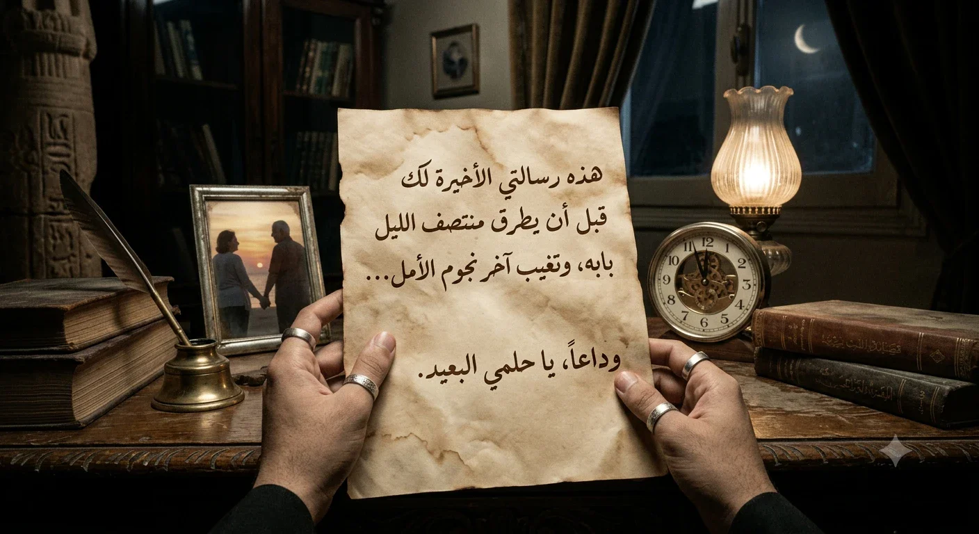 image about الرسالة الأخيرة قبل منتصف الليل