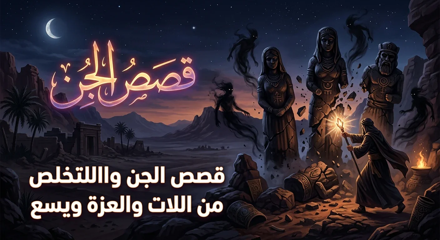 image about ما لا تعرفه عن قصص الجن  ايام الصحابه ، قصه التخلص من اصنام قريش و كيف خرج الجن منها 