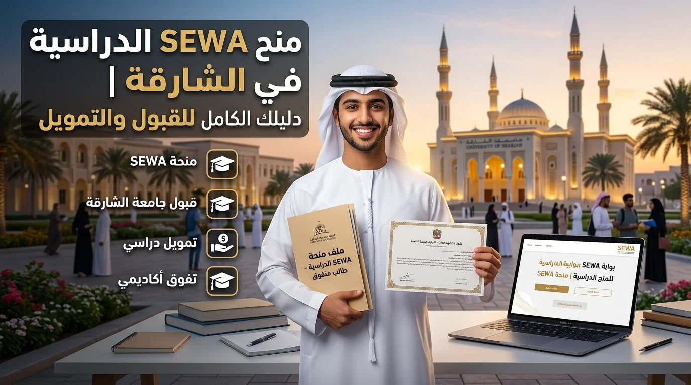 image about منح SEWA الدراسية: الشروط والمستندات وطريقة التقديم في الشارقة