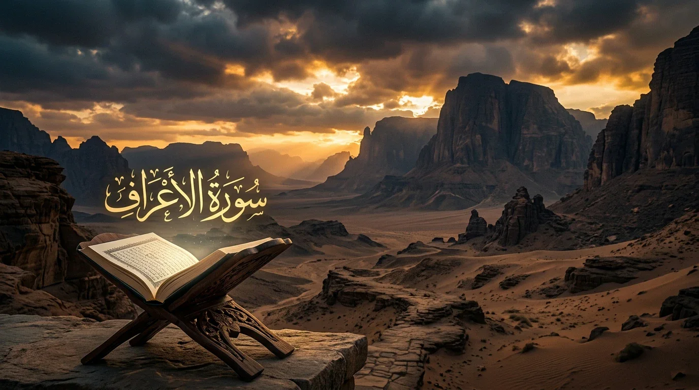 image about سورة الأعراف.. دروس عظيمة عن الإيمان والابتلاء ومصير الإنسان.