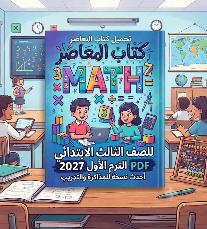 image about 📥 تحميل كتاب المعاصر MATH للصف الثالث الابتدائي PDF الترم الأول 2027 | أحدث نسخة للمذاكرة والتدريب