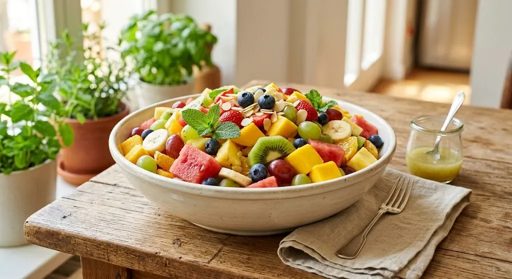 image about  طريقة عمل سلطة الفواكه في البيت بطريقة سهلة ولذيذة