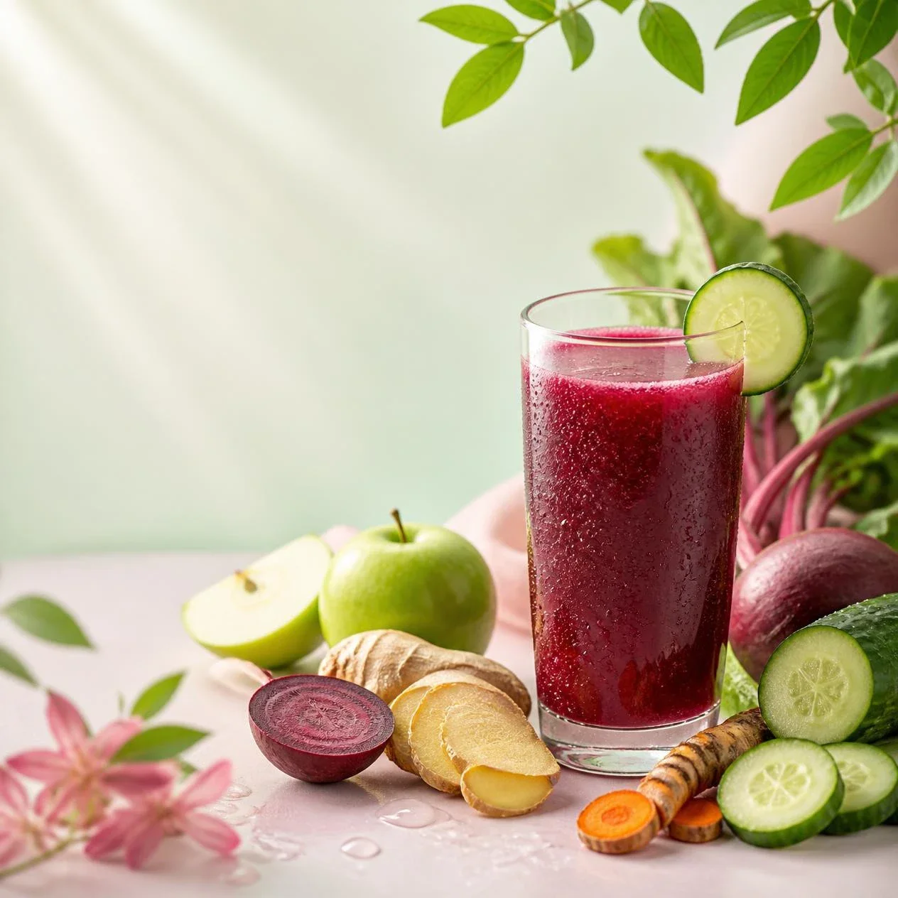 image about عصير الصحة والجمال( البنجر وأشياء أخرى)🍹