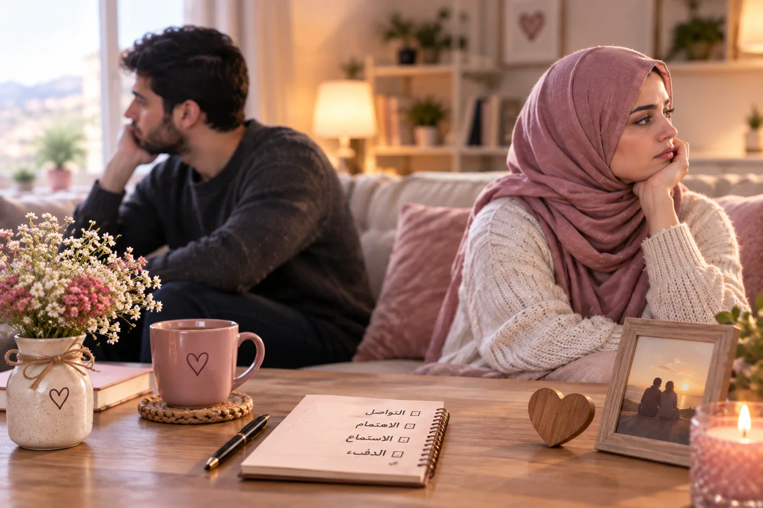 image about 💔 عندما يقلّ الكلام تفقد العلاقة دفئها