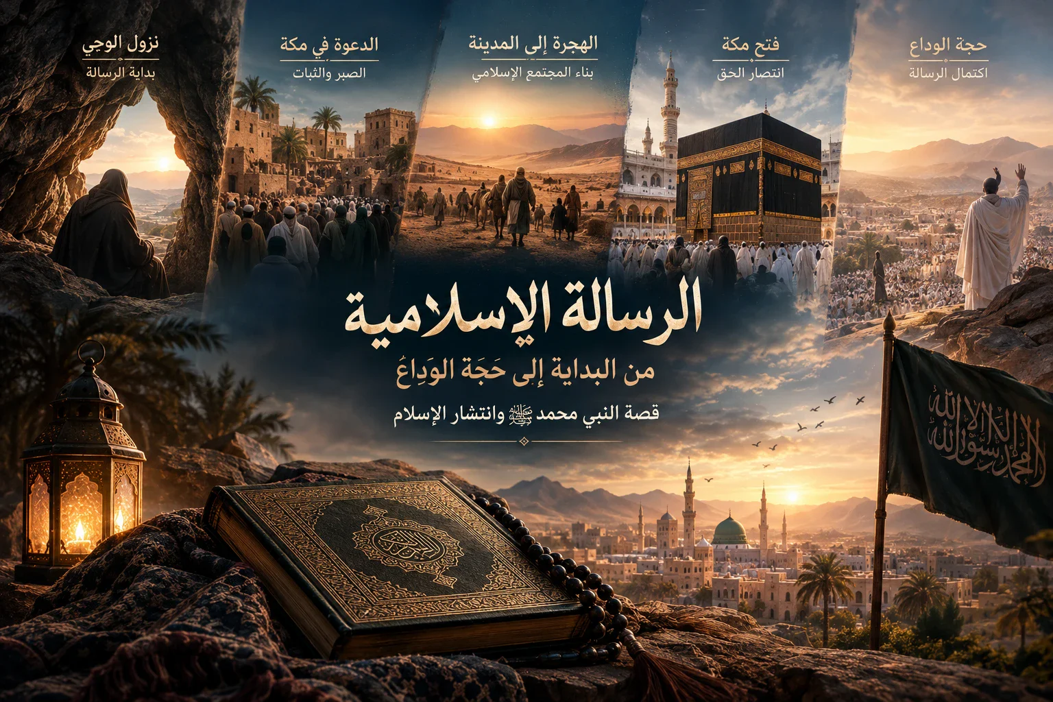 image about الرسالة الإسلامية من البداية إلى حجة الوداع.. قصة النبي محمد ﷺ وانتشار الإسلام