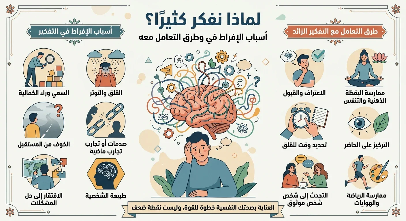 image about لماذا نفكر كثيرًا؟ أسباب الإفراط في التفكير وطرق التعامل معه