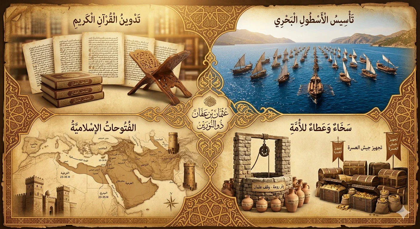 image about الرجل الذي تستحي منه الملائكة عثمان بن عفان رضي الله عنه