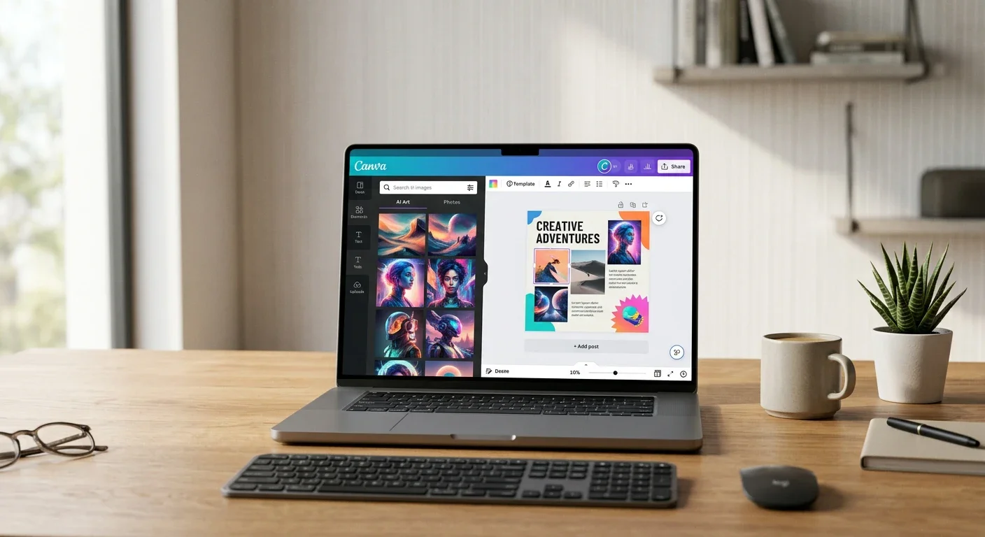 image about Canva AI في 2026: كيف تستخدم الذكاء الاصطناعي لإنشاء تصميمات وصور بسرعة؟