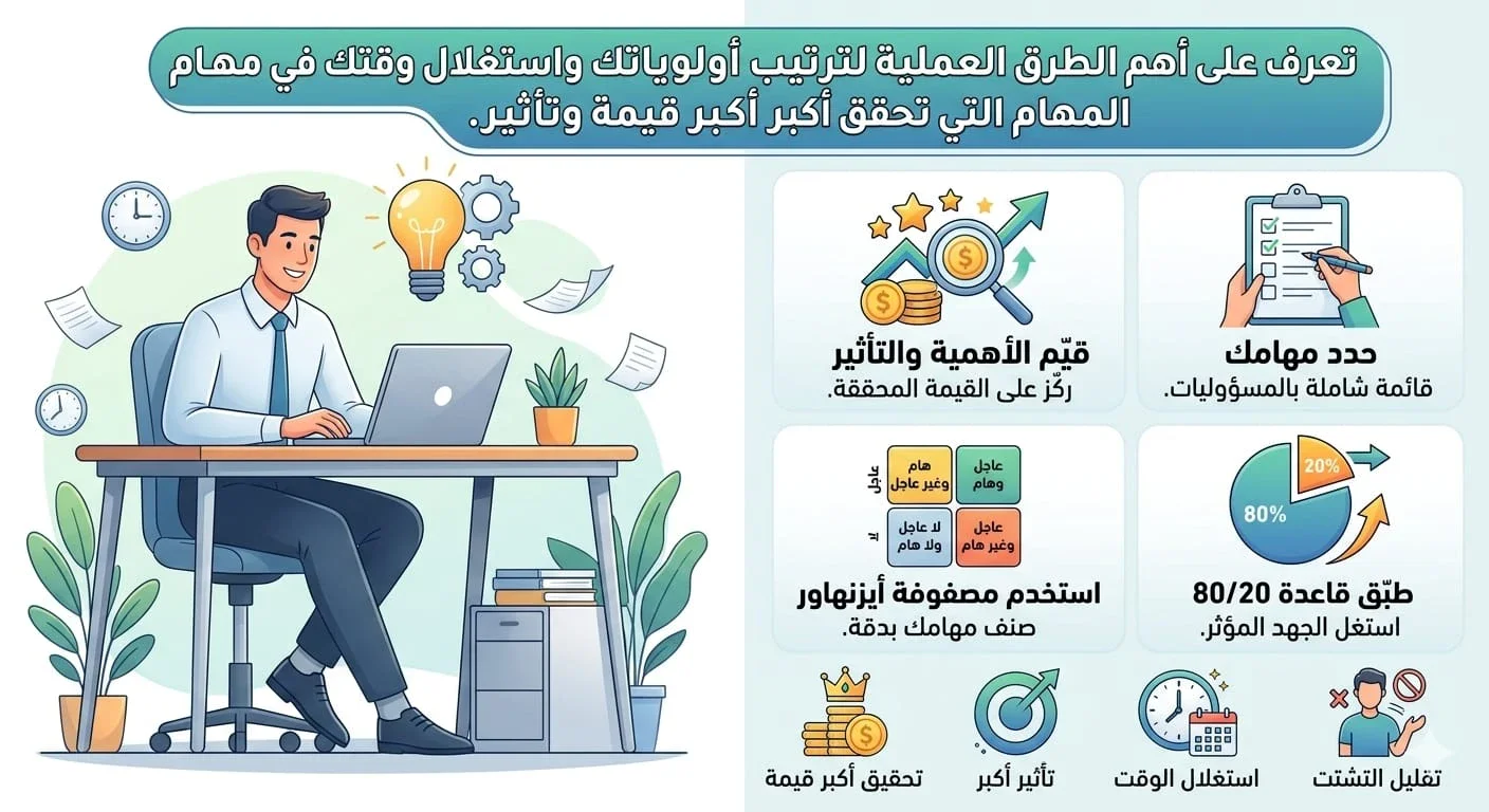 image about فن ترتيب الأولويات: كيف تعرف ما الذي يستحق وقتك فعلًا؟