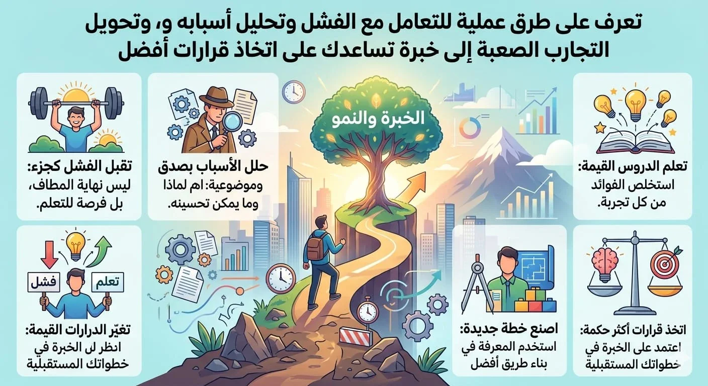 image about كيف تتعامل مع الفشل وتحوله إلى خطوة للنجاح؟