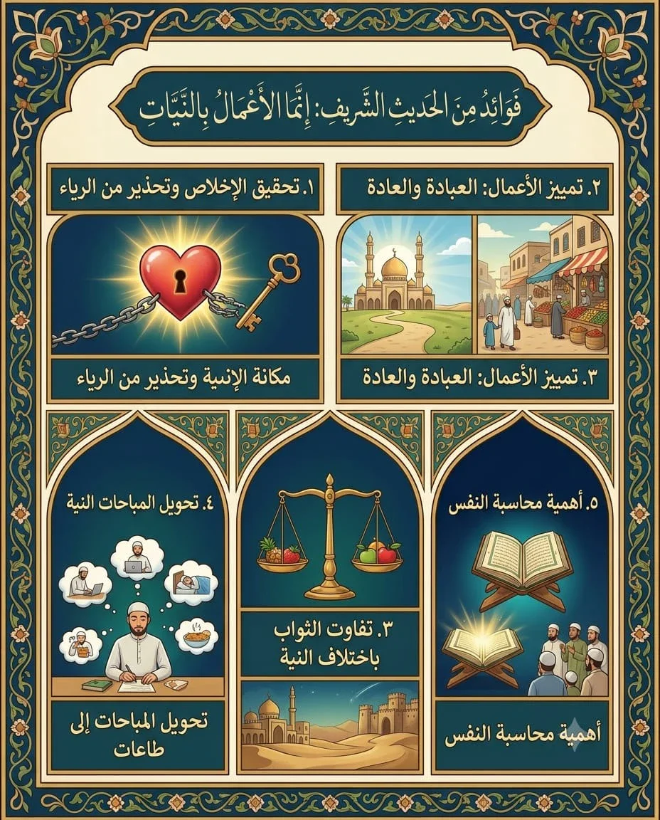 image about الحديث الأول من الأربعين النووية