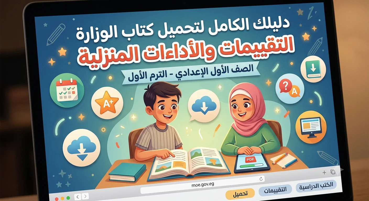 image about تحميل كتاب التقييمات والأداءات المنزلية للصف الأول الإعدادي PDF (النسخة الأصلية مجاناً)
