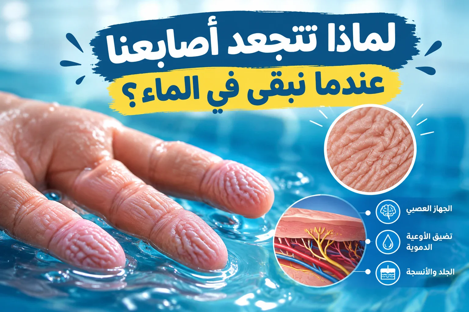 image about لماذا تتجعد أصابعنا عندما نبقى في الماء؟ 