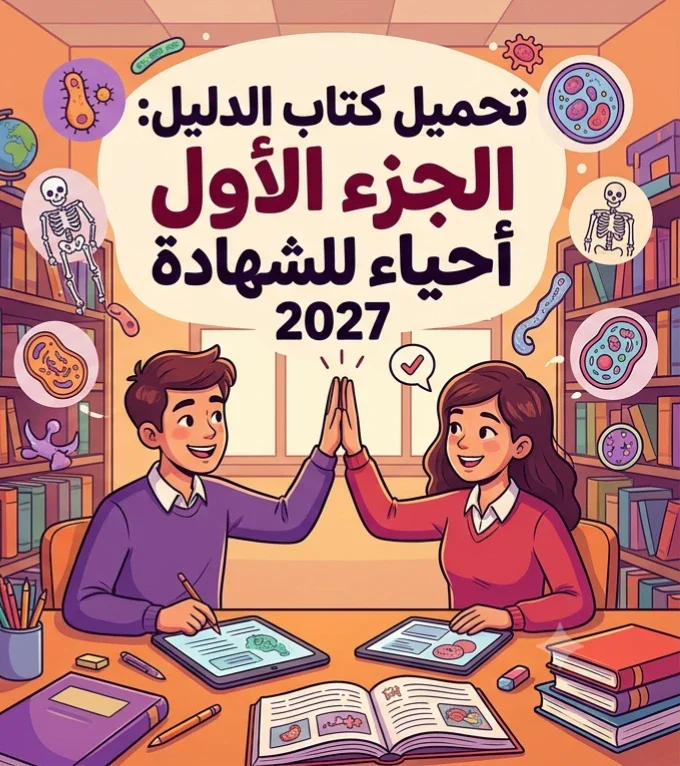 image about 📥 تحميل كتاب الدليل أحياء الصف الثالث الثانوي 2027 PDF الجزء الأول | كتاب الأسئلة والتدريبات